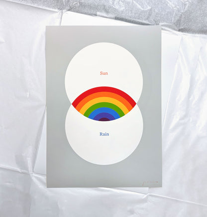 Rainbow Venn print