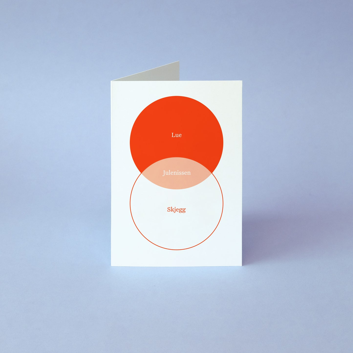 Christmas Venn cards (Norwegian)