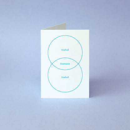 Christmas Venn cards (Norwegian)